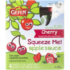 Gefen Компот в пакетиках Cherry Apple Sauce, 3.17 унции (4 штуки)