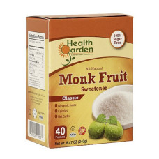 Заменитель сахара Monk Fruit от Health Garden, 8.47 унций.