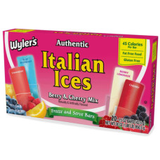Wyler's итальянские пломбиры Berry and Cherry Mix Flavors 1.5 унций, 20 штук