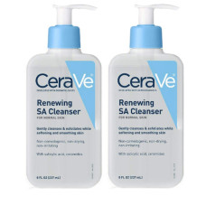 CeraVe Очищающий средство Renewing SA, 8 унций (упаковка из 2 шт.)