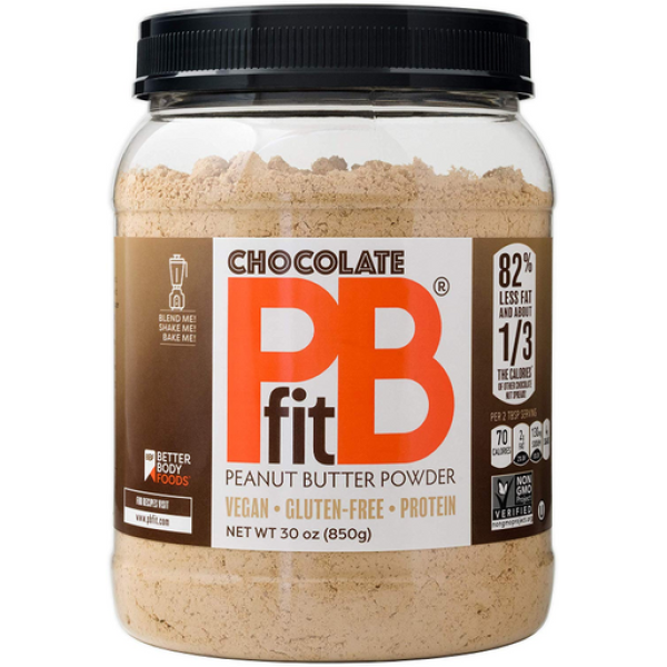 Шоколадно-арахисовая пудра для орехового масла Better Body Foods PB Fit, 30 унций.