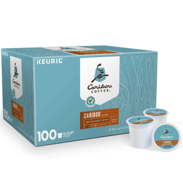 Caribou Coffee Кофе Caribou Blend Кофе в одноразовых капсулах K-Cup, 100 шт.