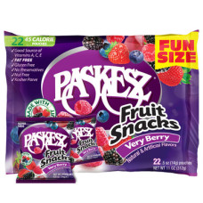 Paskesz Fruit Snacks Very Berry Family Pack, 22 упаковки