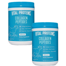 Vital Proteins Колаген пептиди без смаку, 24.0 унц. (Набір з 2)