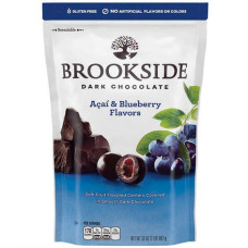 Темний шоколад Brookside з ароматом акаї та черниці, 32 унції