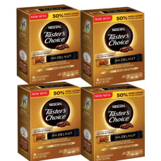 Nescafe Taster's Choice Инстантный кофе с лесным орехом, 16 порций (пачка из 4)