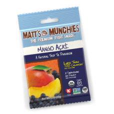 Matt's Munchies - натуральні фруктові перекуски з манго та асаї, 1 унція, кашру Фасховер.