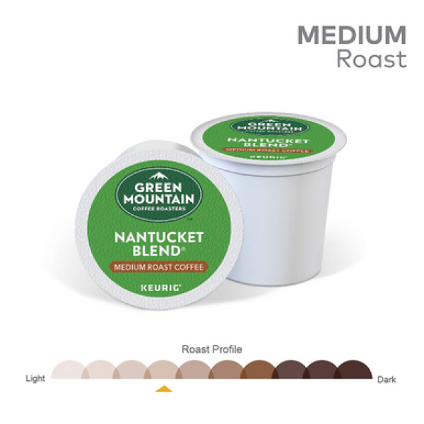 Зёрна кофе Green Mountain Coffee Nantucket Blend, 100 шт., в форме K-Cup