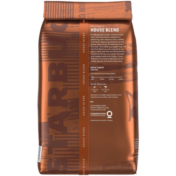 Кофейные зерна Starbucks House Blend, 40 oz.