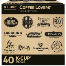 Keurig Коллекция для ценителей кофе, набор образцов кофе в одноразовых капсулах K Cup, 40 штук