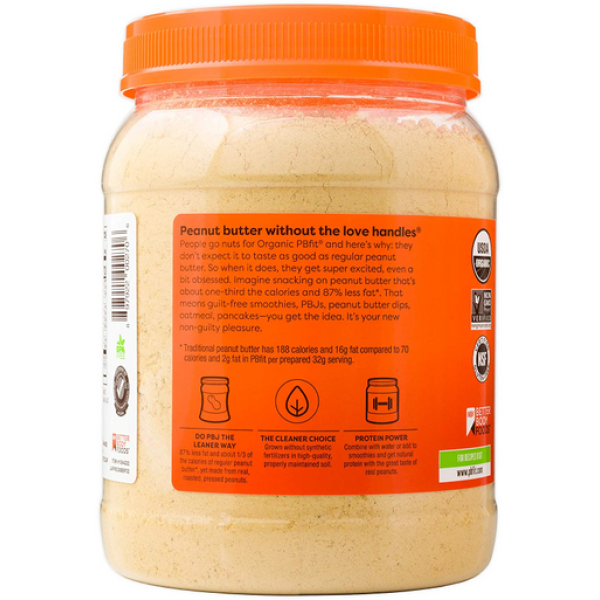 Органічний порошок з арахісу PB Fit від Better Body Foods, 30 унцій.