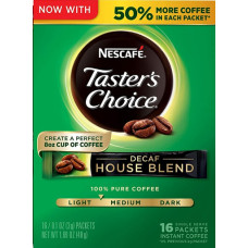 Nescafe Тастерс Чойс Декаф Одиночные пакетики мгновенного кофе 16 шт.