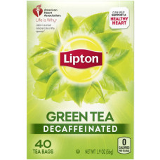 Lipton Сумочки зеленого чая без кофеина, 40 штук