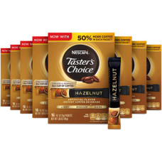 Nescafe Taster's Choice Моментальный кофе с лесным орехом, 16 шт. (упаковка 8 шт.)