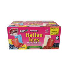 Wyler's Berry And Cherry Mix Italian Ices, 40 Count - Смесь итальянских мороженых Wyler's с ягодами и вишней, 40 штук