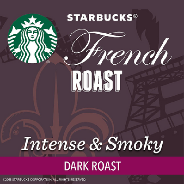 Зерновой кофе Starbucks French Roast Coffee K-Cups (72 шт.)
