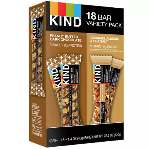 Kind Bar Variety Pack: 18 упаковок - багатообразний асортимент для вашого задоволення