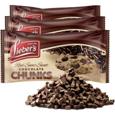 Lieber's Semi-Sweet Chocolate Chunks - 9 унций (упаковка из 3 штук)