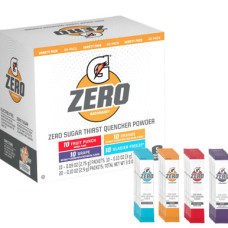Gatorade Zero Sugar Powder Drink Mix Variety Pack - рознообразний набір з 40 порцій безцукрового порошку для напою Gatorade Zero Sugar