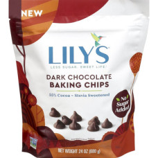 Шоколадні чіпси без цукру Lily's Dark Chocolate Baking Chips 24 унции