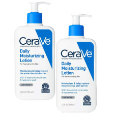 CeraVe Оволодіння щоденним зволожуючим лосьйоном за 12 oz для сухої шкіри, пакет з 2 шт.
