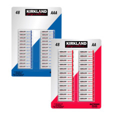Набор батареек Kirkland Signature AA, AAA Alkaline, 96 шт.